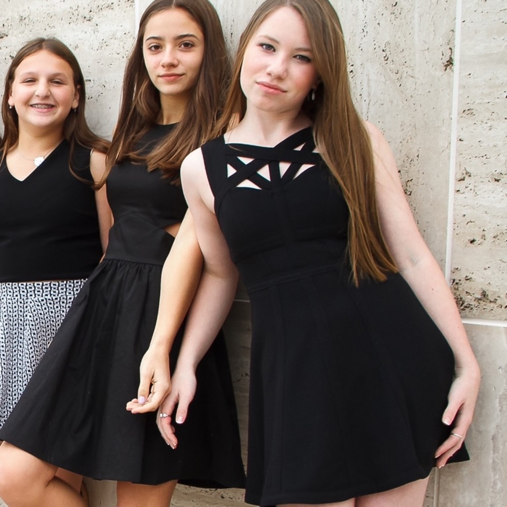 BCBG Black Cut-Out Dress!